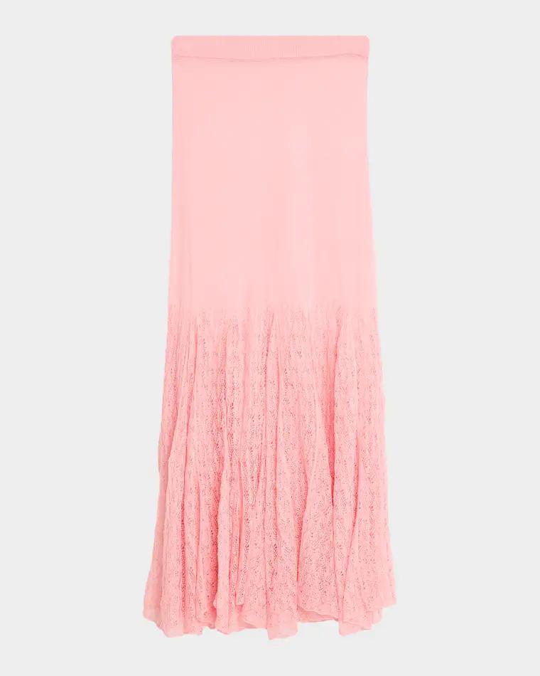 Pointelle Knit Maxi Skirt by PRABAL GURUNG