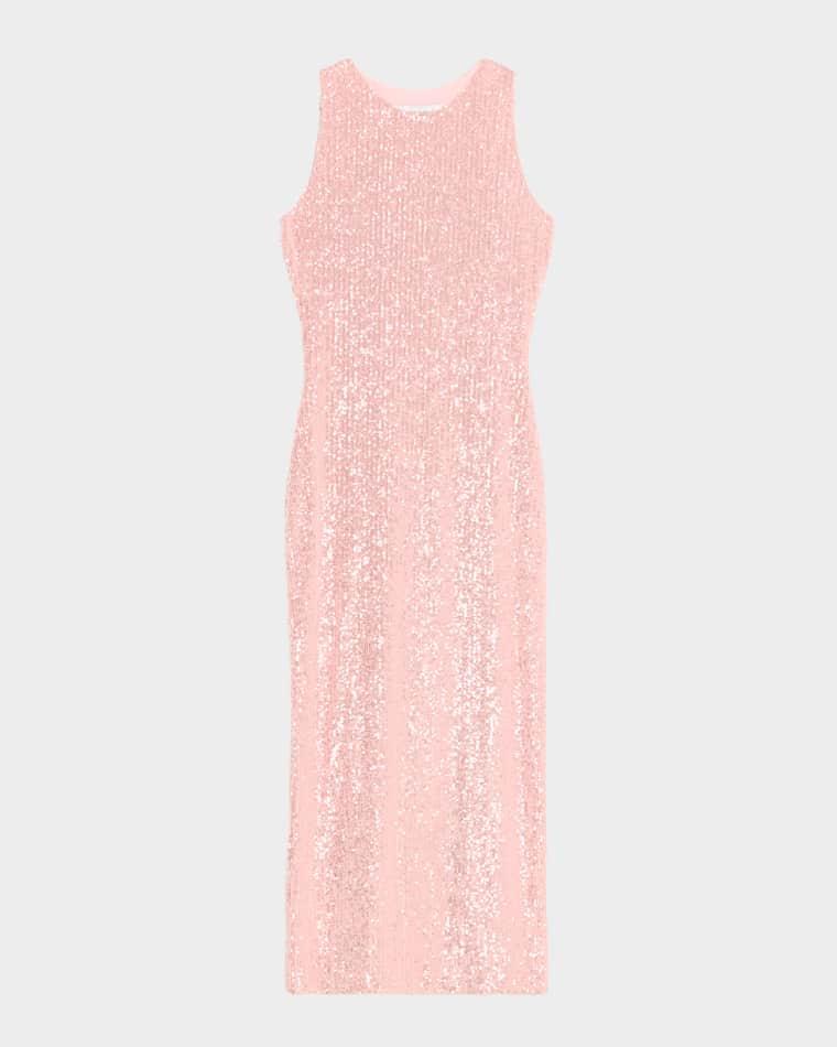 Sequined Halter Midi Tube Dress by PRABAL GURUNG
