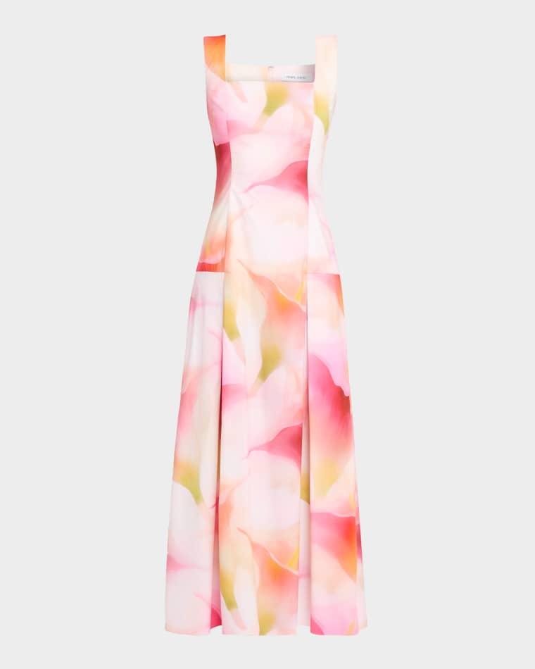 Square-Neck Floral-Print Maxi Tank Dress by PRABAL GURUNG