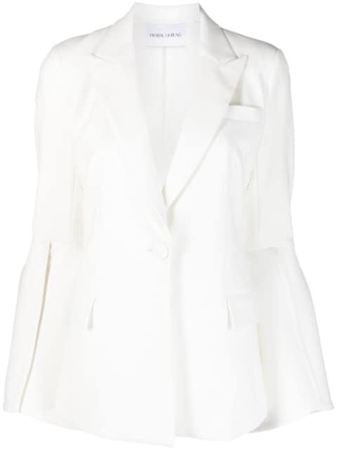slit-sleeve single-breasted blazer by PRABAL GURUNG