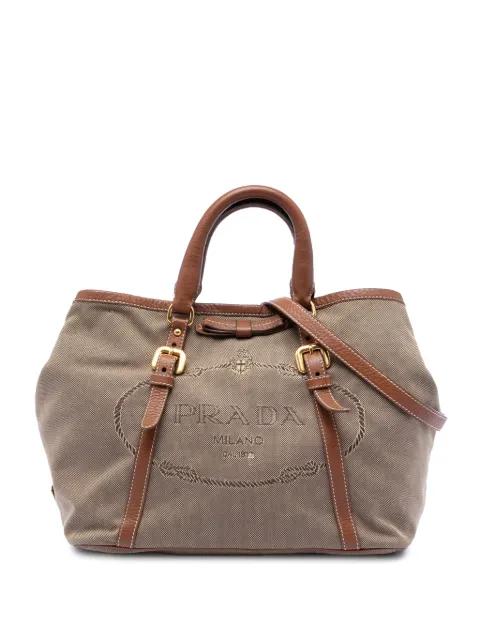 2000-2012 Canvas Canapa Logo Bow satchel by PRADA 