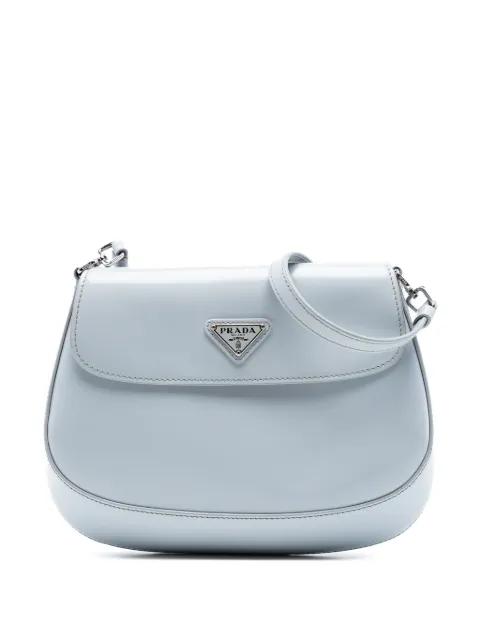 2000-2013 Mini Brushed Leather Cleo Flap shoulder bag by PRADA 