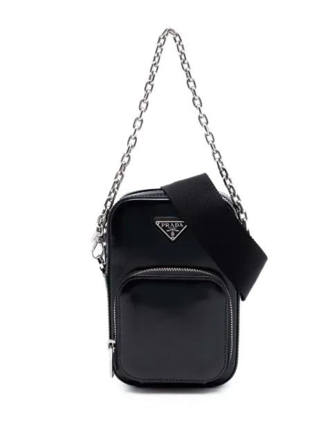 2000-2013 Mini Brushed Leather Phone Pouch satchel by PRADA 