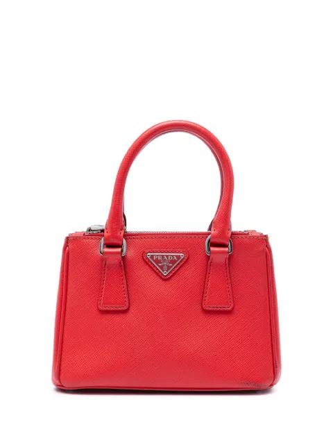 2000-2013 Mini Saffiano Lux Galleria Double Zip satchel by PRADA 