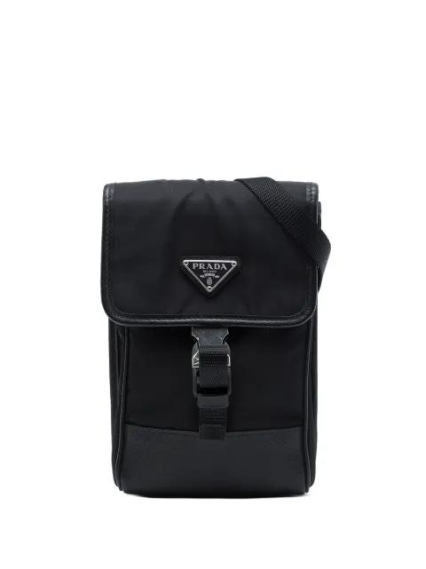 2000-2013 Saffiano Trimmed Re Nylon Smartphone Case crossbody bag by PRADA 