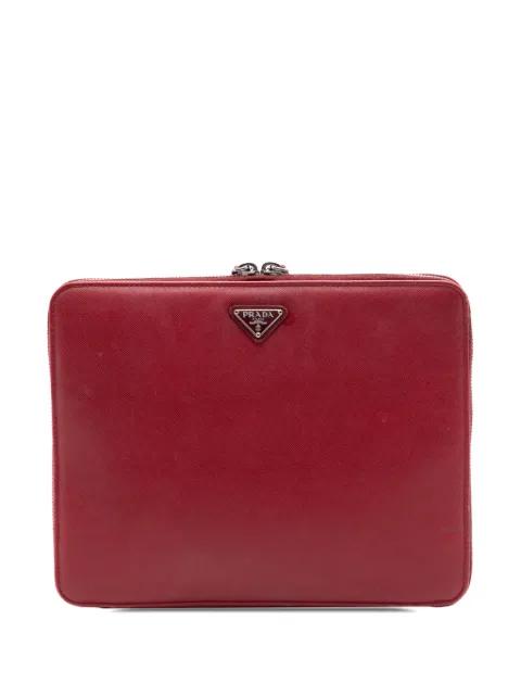2000-2013 Saffiano Zip Around iPad Case clutch bag by PRADA 