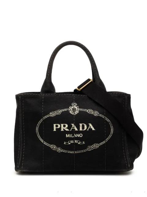 2000-2013 Small Canvas Canapa Logo satchel by PRADA 