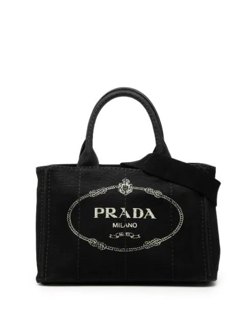 2000-2013 Small Canvas Canapa Logo satchel by PRADA 