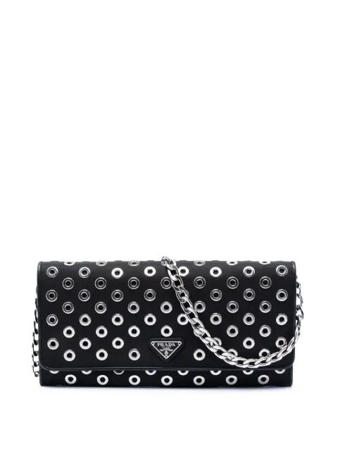 2000-2013 Tessuto Grommet Wallet On Chain crossbody bag by PRADA 