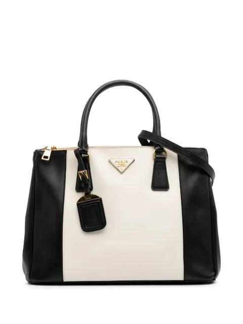 2000-2024 Medium Bicolor Saffiano Lux Galleria Double Zip satchel by PRADA 2000-2024 Medium Bicolor Saffiano Lux Galleria Double Zip satchel by PRADA