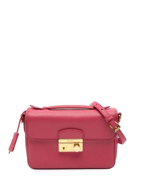 2000-2024 Saffiano Sound Lock satchel by PRADA 