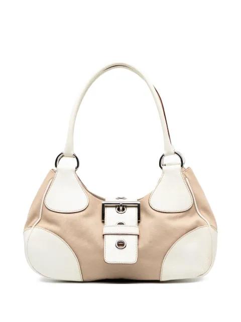 2000-2025 Cinghiale Trimmed Canvas Canapa Moon shoulder bag by PRADA 