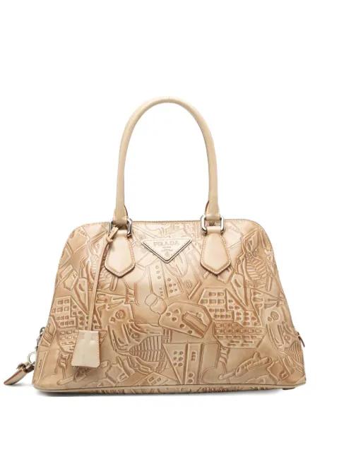 2000-2025 Embossed Leather handbag by PRADA 