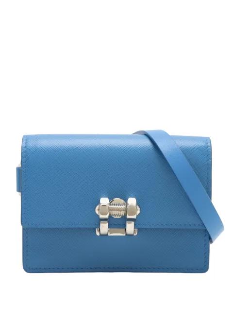 2000-2025 Mini Saffiano Screw Lock crossbody bag by PRADA 