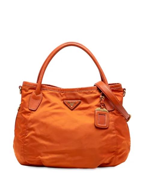 2000-2025 Vitello Daino Trimmed Tessuto satchel by PRADA 