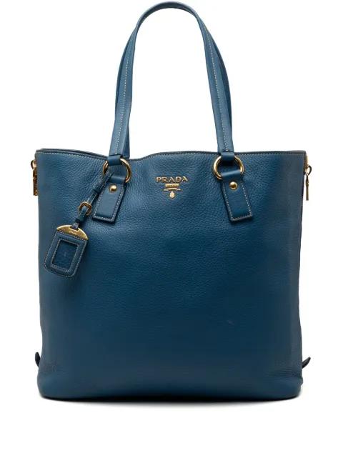 2000-2026 Vitello Daino Side Zip Shopper tote bag by PRADA 