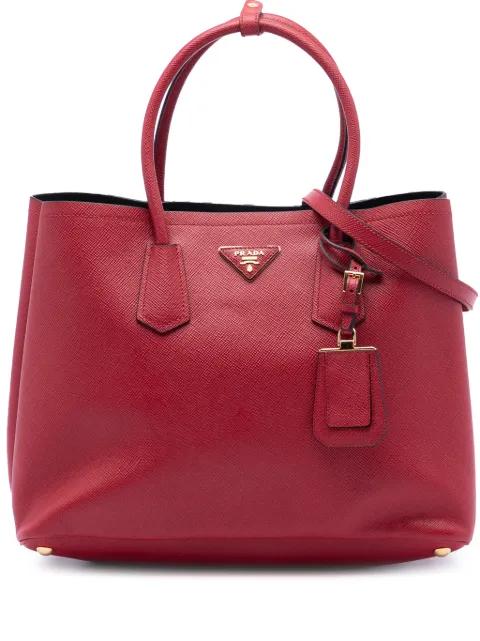 2010-2025 Large Saffiano Cuir Double satchel by PRADA 
