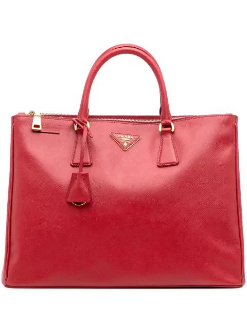 2010-2025 Large Saffiano Lux Galleria Double Zip satchel by PRADA 