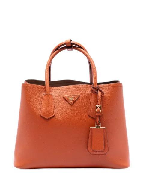 2010-2025 Medium Saffiano Cuir Double satchel by PRADA 