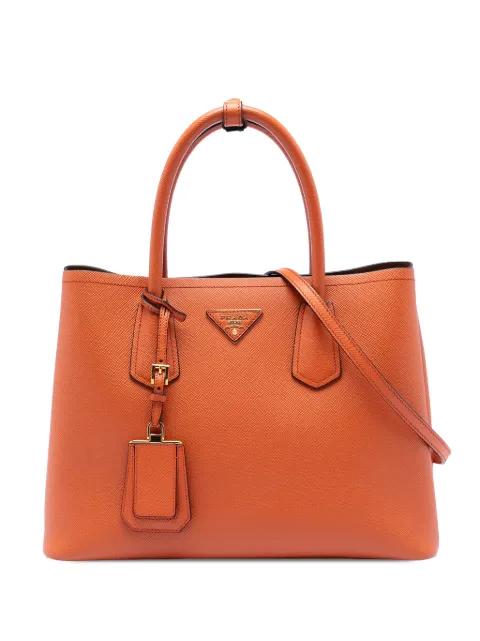 2010-2025 Medium Saffiano Cuir Double satchel by PRADA 