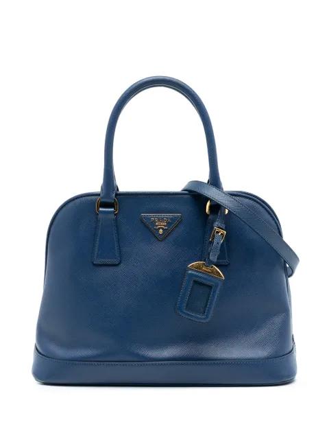 2010-2025 Medium Saffiano Lux Open Promenade satchel by PRADA 