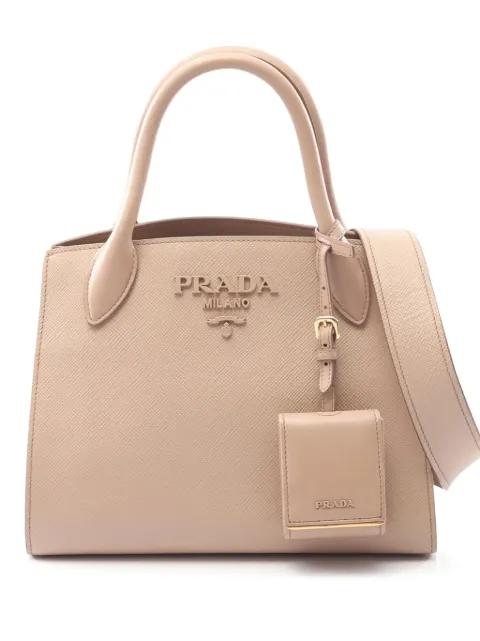 2010-2025 Saffiano Cuir Monochrome Top Handle Tote satchel by PRADA 