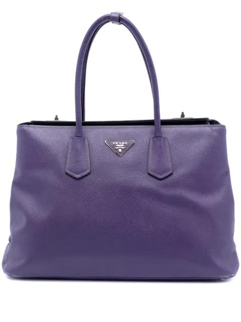 2010-2025 Saffiano Cuir Turnlock Twin satchel by PRADA 