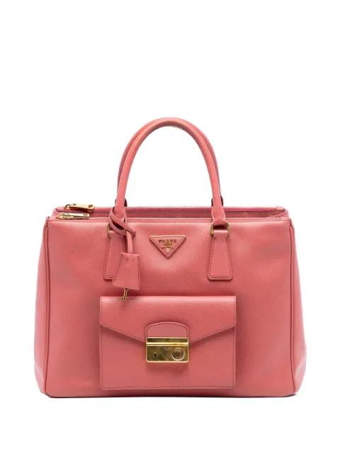2010-2025 Saffiano Lux Galleria Double Zip Front Pocket satchel by PRADA 