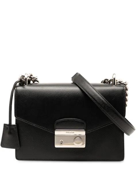 2010-2025 Saffiano Lux Sound Lock crossbody bag by PRADA 2010-2025 Saffiano Lux Sound Lock crossbody bag by PRADA