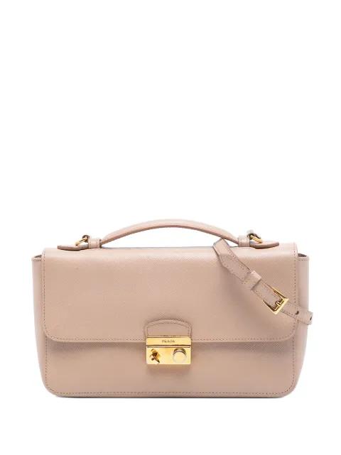 2010-2025 Saffiano Sound Lock satchel by PRADA 