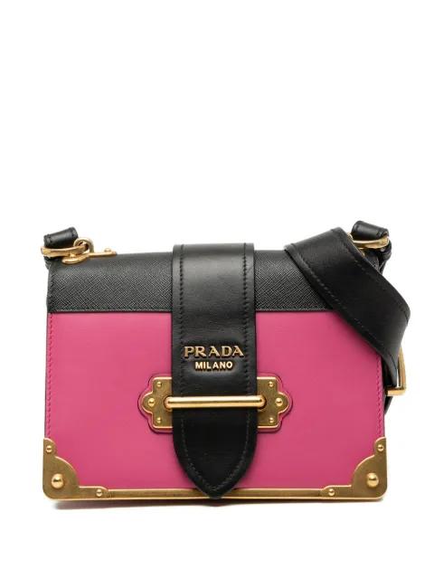 2010-2025 Saffiano Trimmed City Calf Cahier crossbody bag by PRADA 