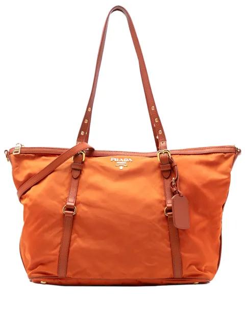 2010-2025 Saffiano Trimmed Tessuto satchel by PRADA 