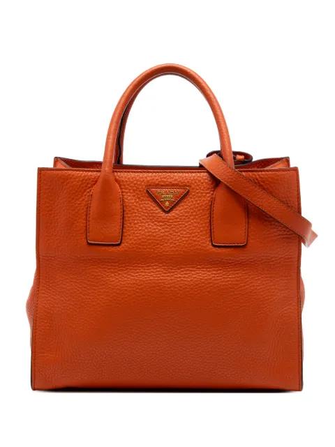 2010-2025 Vitello Daino Open Convertible Tote satchel by PRADA 