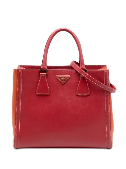 2010-2026 Bicolor Saffiano Lux satchel by PRADA 
