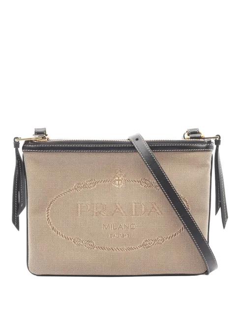2010-2026 Canapa Logo Jacquard Crossbody Bag shoulder bag by PRADA 