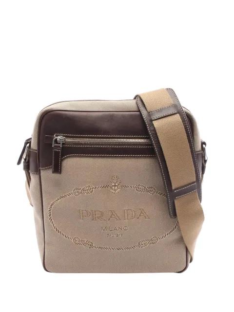 2010-2026 Canapa Logo Jacquard crossbody bag by PRADA 