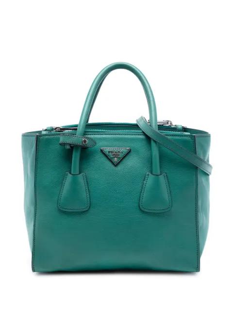 2010-2026 Glace Calf Twin Pocket Double Handle satchel by PRADA 