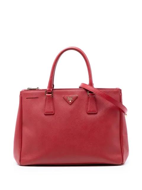 2010-2026 Large Saffiano Lux Galleria Double Zip satchel by PRADA 