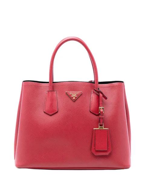 2010-2026 Medium Saffiano Cuir Double satchel by PRADA 