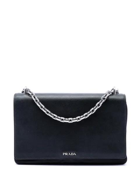 2010-2026 Saffiano Lux and Tessuto Chain crossbody bag by PRADA 