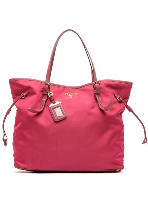2010-2026 Saffiano Trimmed Tessuto tote bag by PRADA 