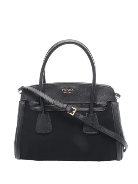 2010-2026 Saffiano and Canvas Esplanade satchel by PRADA 