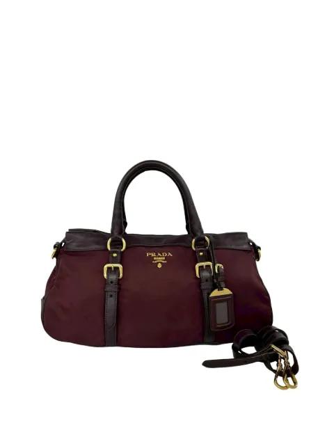 2010-2026 Soft Calf Trimmed Tessuto Zip Top satchel by PRADA 