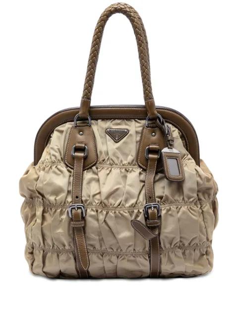 2010-2026 Tessuto Gaufre Frame tote bag by PRADA 