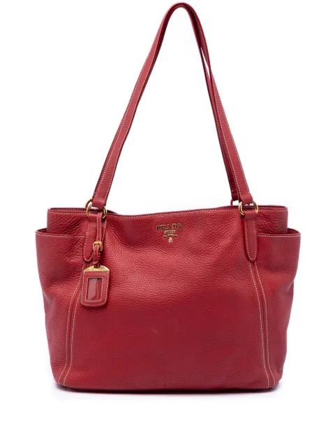2010-2026 VItello Daino Double Pocket tote bag by PRADA 