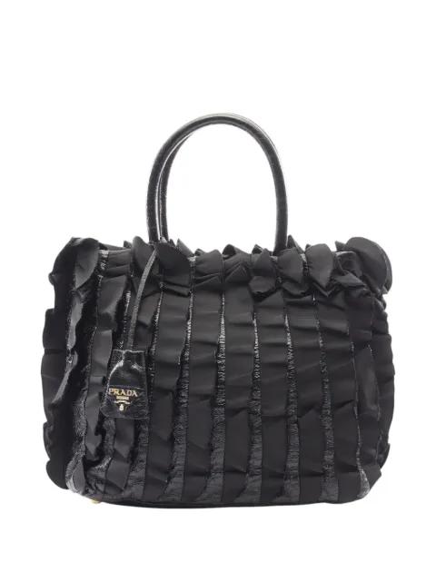 2010-2026 Vernice and Tessuto Ruffle tote bag by PRADA 