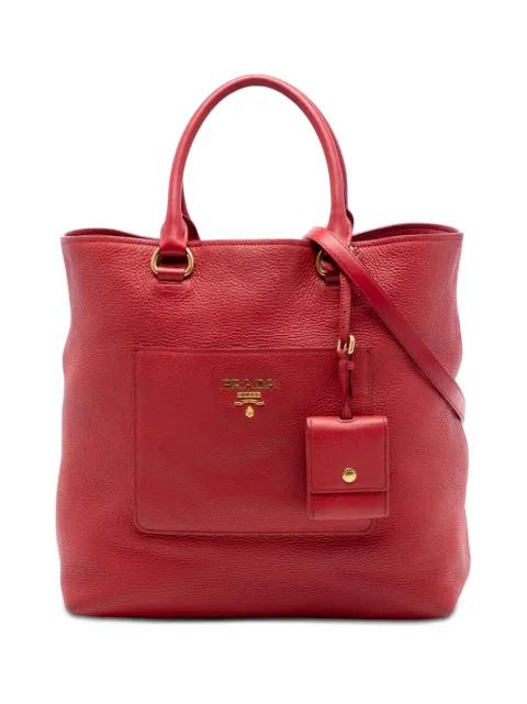 2010-2026 Vitello Daino Front Pocket Convertible Tote satchel by PRADA 