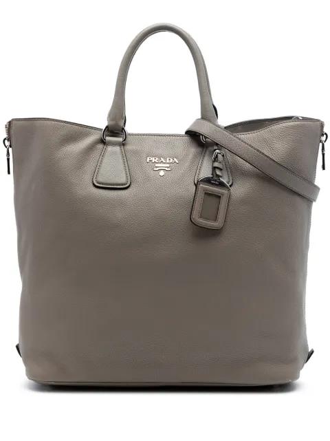 2010-2026 Vitello Daino Side Zip Convertible Tote satchel by PRADA 