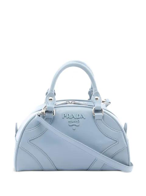 2010's soft leather 2 way tote bag by PRADA 