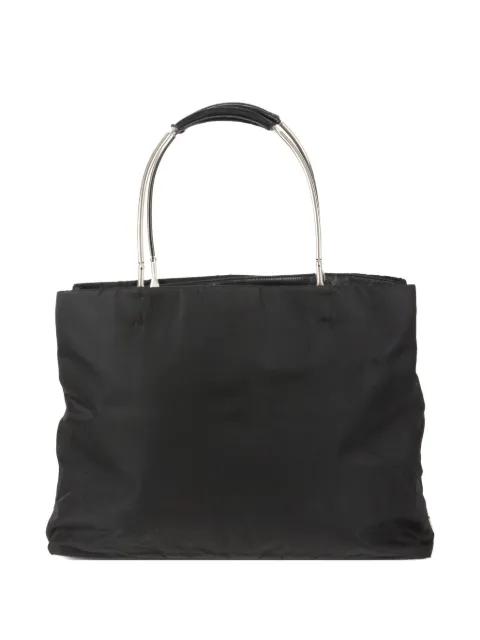 2010s triangle-logo tote bag by PRADA 